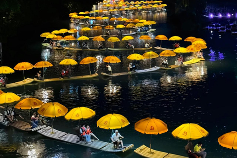 Guilin Yangshuo Day Tour: Balloon, Rafting & Impression Show Paragliding flight