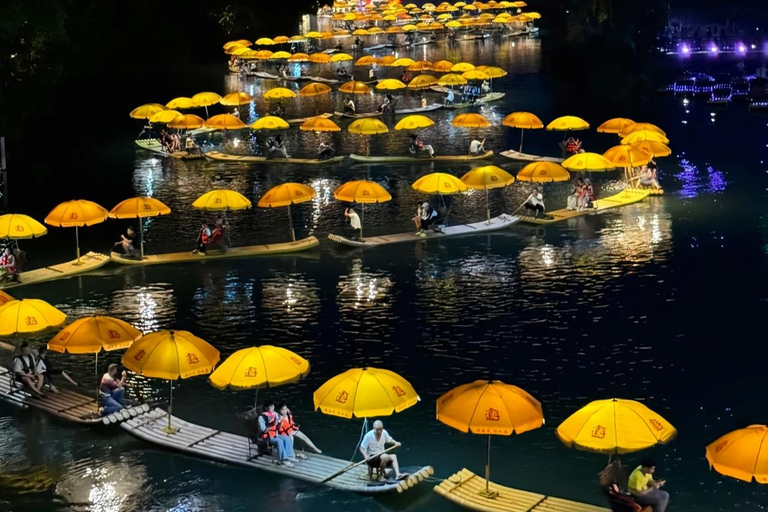 Guilin Yangshuo Day Tour: Balloon, Rafting & Impression Show Paragliding flight