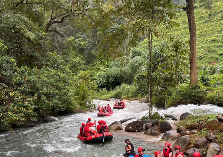 Krabi Rafting From Krabi : 5KM Rafting & ATV & Zipline & Elephant Feeding | GetYourGuide