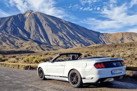 Sonnenuntergangstour auf dem Teide im Quad und Mustang CabrioFord Mustang Cabrio 4 Pax - Mit Pick-up