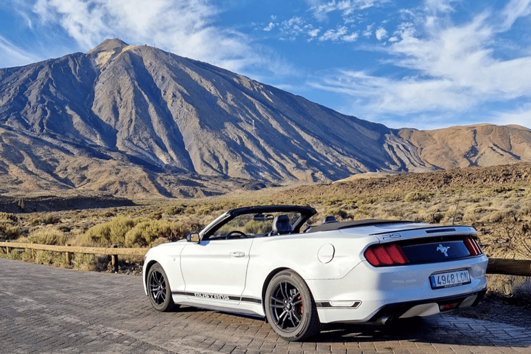 Sonnenuntergangstour auf dem Teide im Quad und Mustang CabrioFord Mustang Cabrio 4 Pax - Mit Pick-up