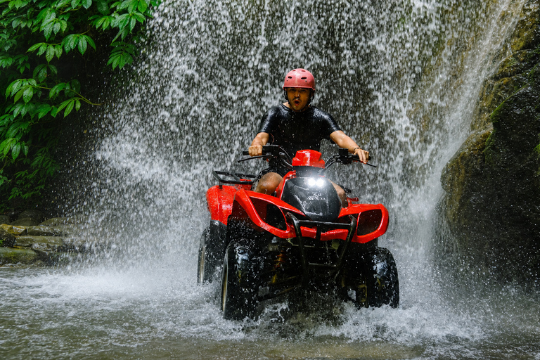 Ubud: Ayung River Rafting & Kuber Quad with Cave & Waterfall Single/Tandem ATV Quad & River Rafting | Transfer Gianyar