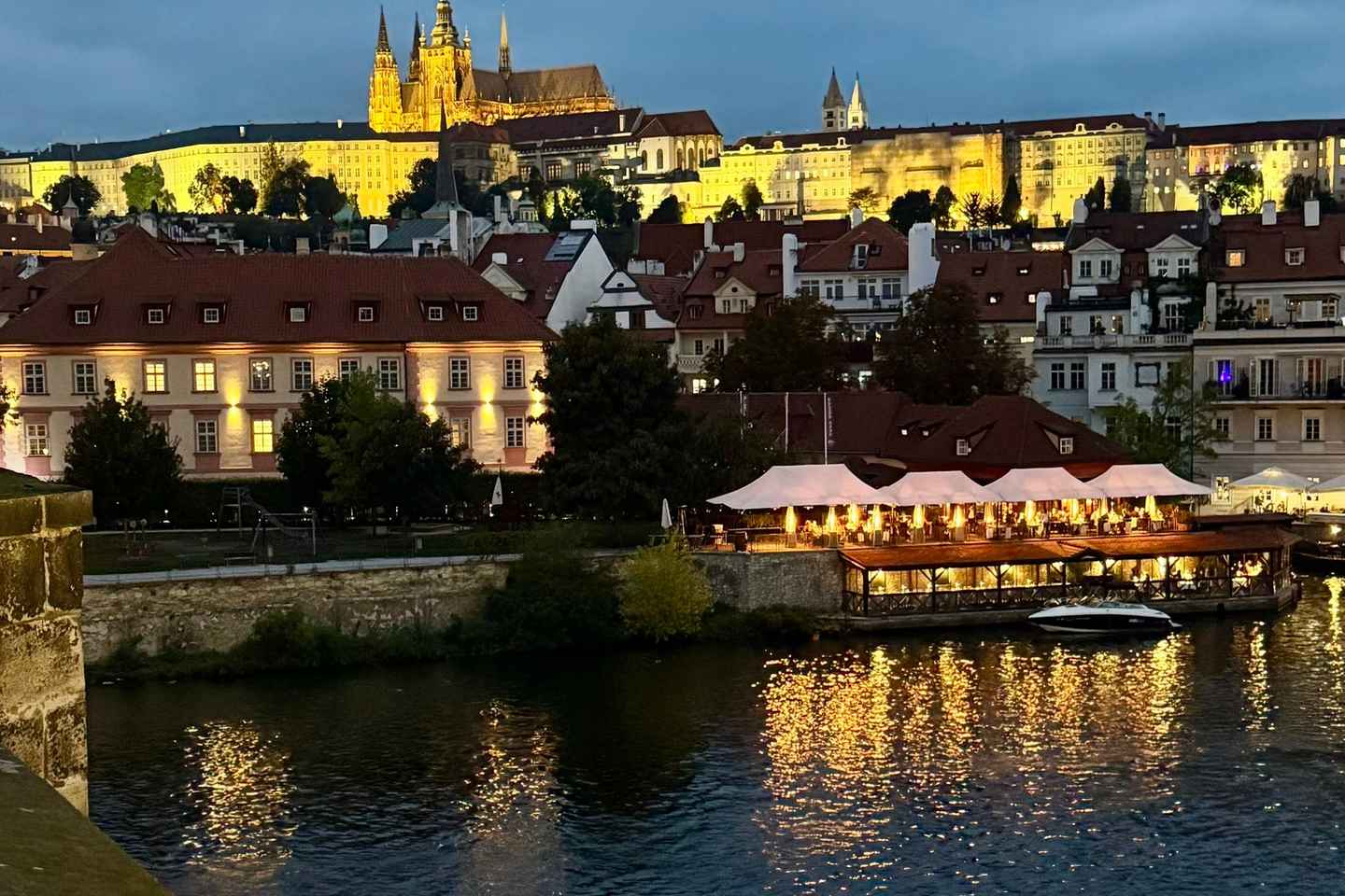 Prague: Night Walk through Prague Castle with City Views