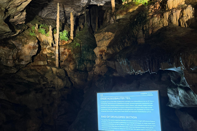 Interlaken: Lake Thun Cruise, St. Beatus Caves & Picnic Interlaken: Lake Thun Cruise, St. Beatus Caves & Picnic
