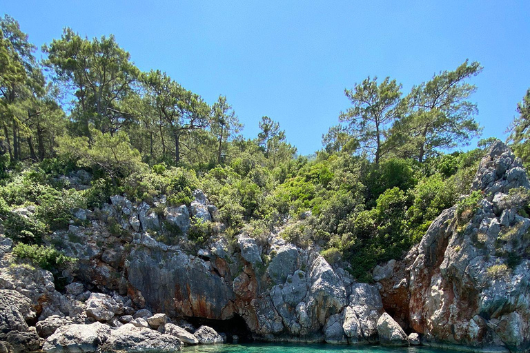 Antalya&amp;Kemer: Tour in barca di Suluada, Baia di Adrasan, Spiaggia delle MaldiveTrasferimento da Alanya