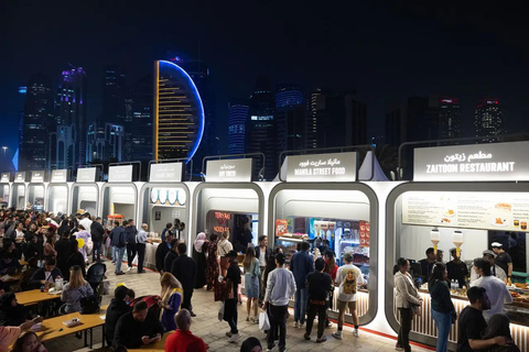 Doha: Fireworks Drone Show at International Food Festival