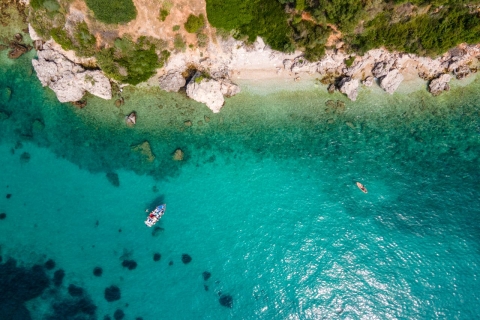Korfu Stadt 3-stündige private Kreuzfahrt mit BadestoppsKorfu halbtägige private Kreuzfahrt mit Badestopps