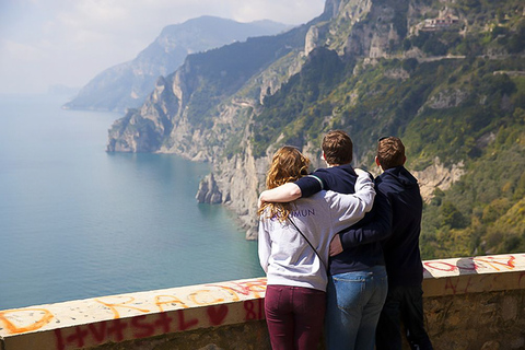 Rome : Croisière en bateau sur la côte amalfitaine et visite guidée des villes côtières