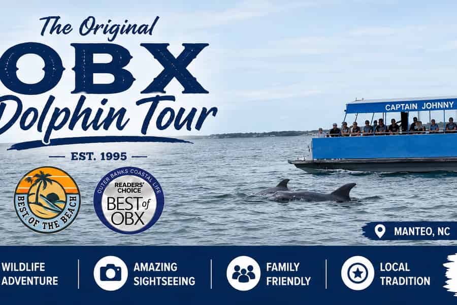 Manteo: Delfinbeobachtungstour auf den Outer Banks. Foto: GetYourGuide Manteo: Delfinbeobachtungstour auf den Outer Banks. Foto: GetYourGuide