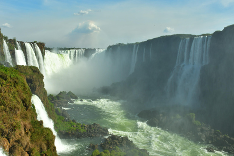 Iguazu Falls: Argentina and Brazil Sunset on the Same Day