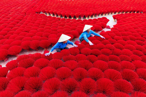 Hanoi: Incense Village, Hat or Lacquer Village "SMALL GROUP" PRIVATE: 4 Villages: INCENSE + HAT + LACQUER + VOTIVE PAPER