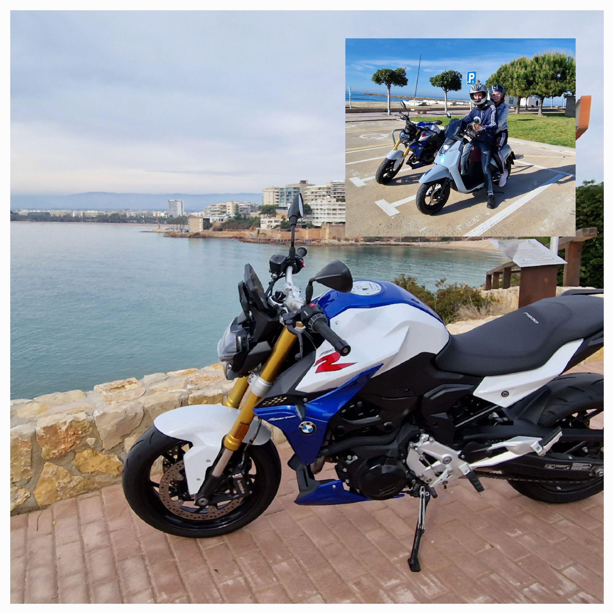 Tour Roller 125cc geführt Cambrils Dorf mit Abholung vom Hotel