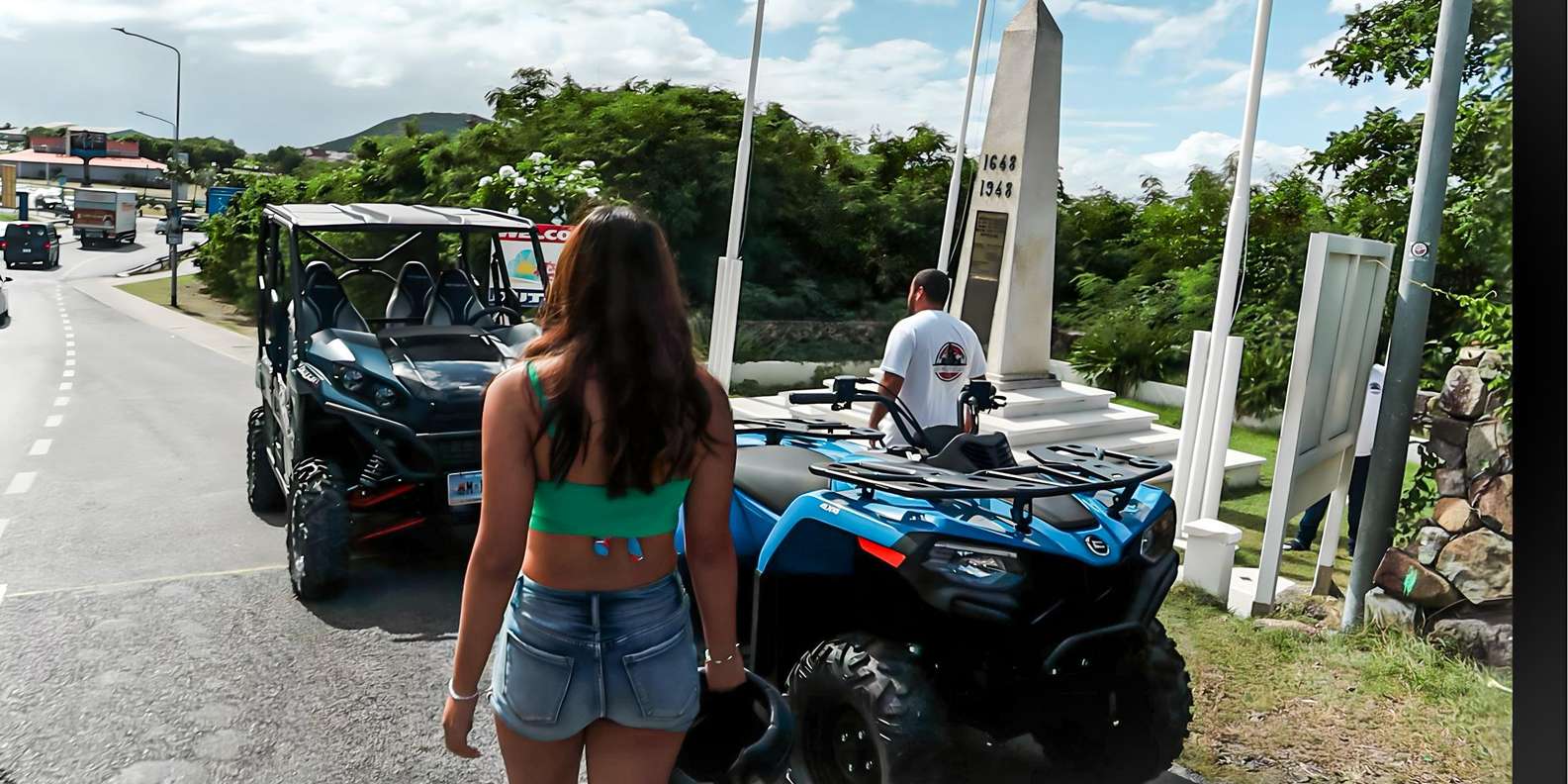 Naturist Family Pictures – Blue Sky ATV Riding. 