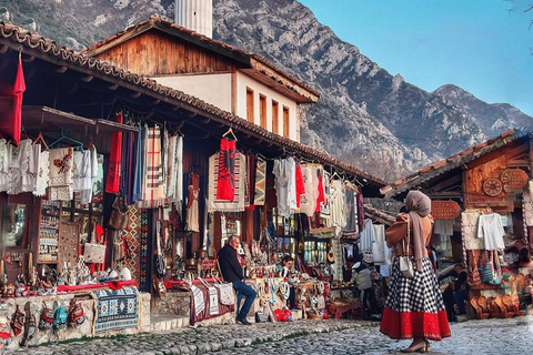 From Tirana/Shkoder: Kruja Castle, Old Bazaar, Sari Salltik