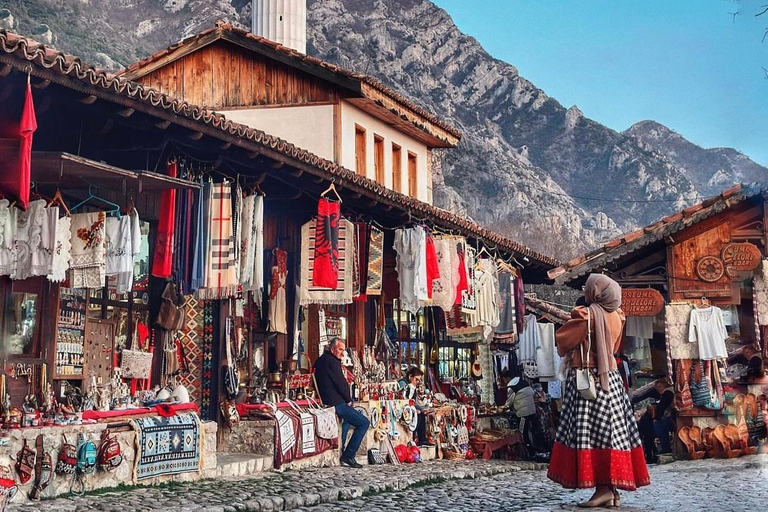 From Tirana/Shkoder: Kruja Castle, Old Bazaar, Sari Salltik