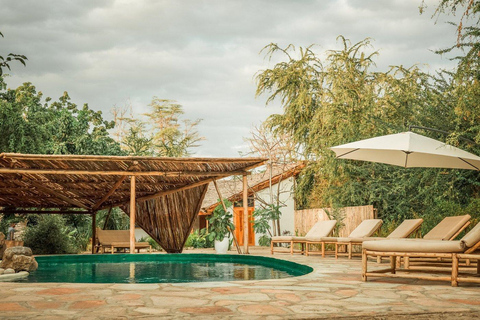 2 Day Wellness Lodge Safari with Round Flights from Zanzibar