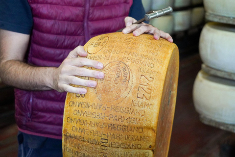 From Bologna: Parma, Parmigiano, and Prosciutto Tour by 1st-Class Train Parmesan and Prosciutto PDO Tour from Parma: a smart experience!