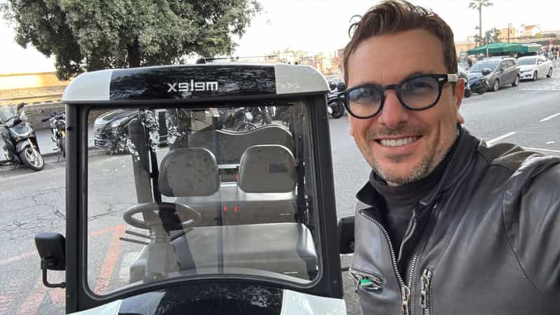 Roma: tour privado en carrito de golf, ciudad imperial, recogida del hotel