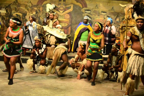 From Durban: Phezulu Cultural Village Tour with Safari