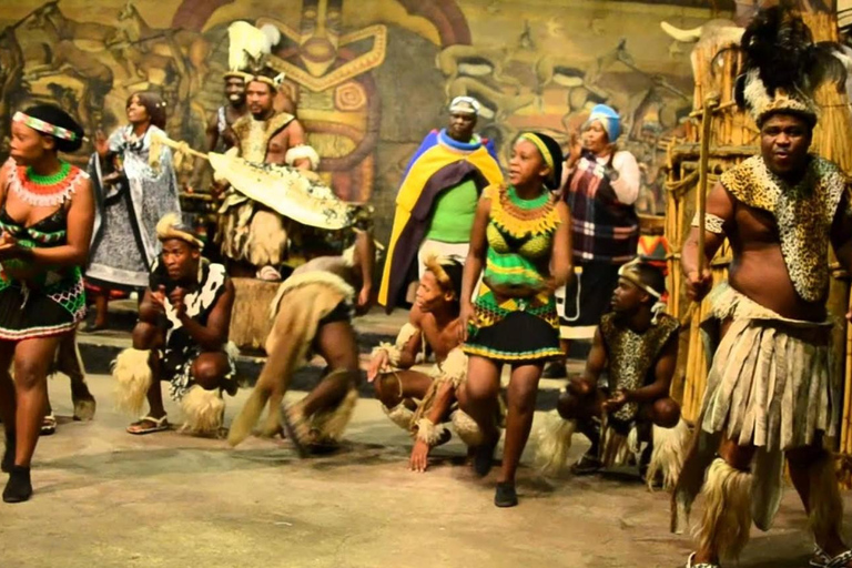 From Durban: Phezulu Cultural Village Tour with Safari