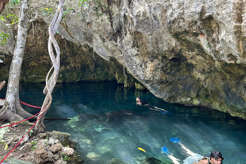 Cancun: 2 Cenotes, 1 strand och 1 lagun