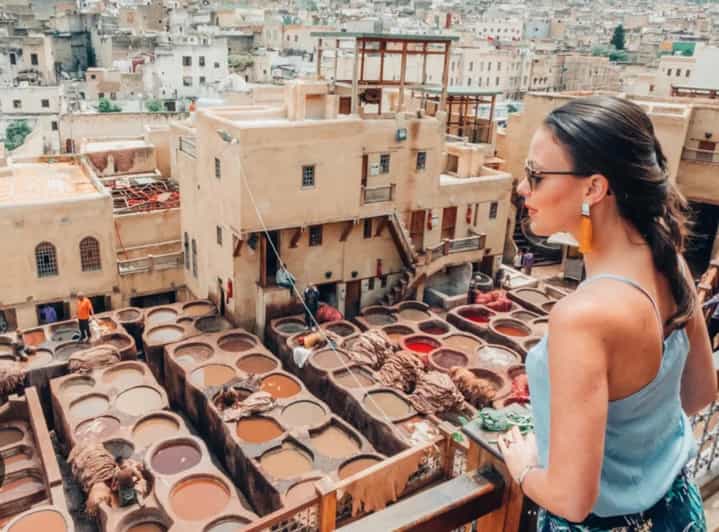 Entrée gratuite à la tannerie de Fès - medina