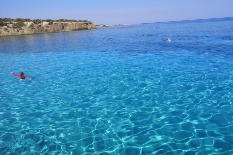 Blue Lagoon Latchi Akamas from Paphos Tour Guide in English. Relaxing day trip to Blue Lagoon.