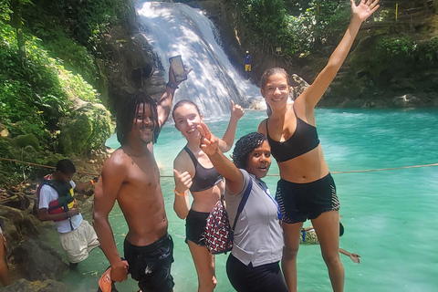 From Montego Bay: Blue Hole Waterfall Experience Standard option