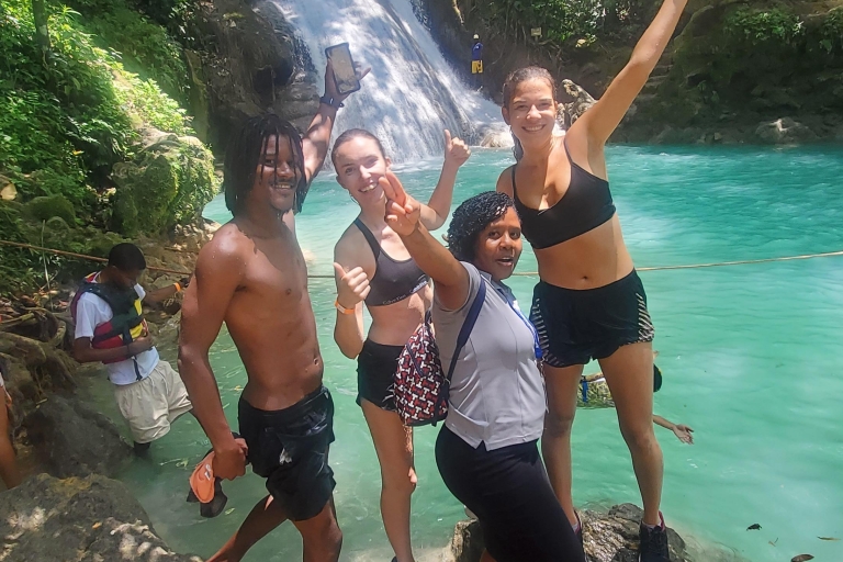 From Montego Bay: Blue Hole Waterfall Experience Standard option