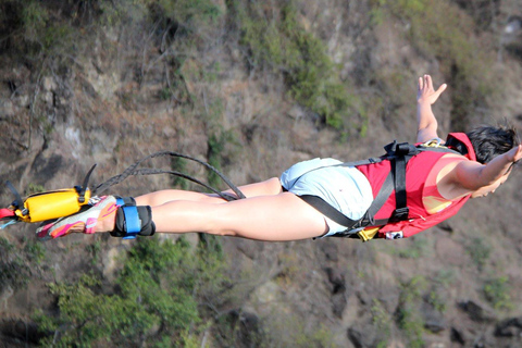 Serviço de busca no aeroporto e bungee jumping na ponte Vic Falls