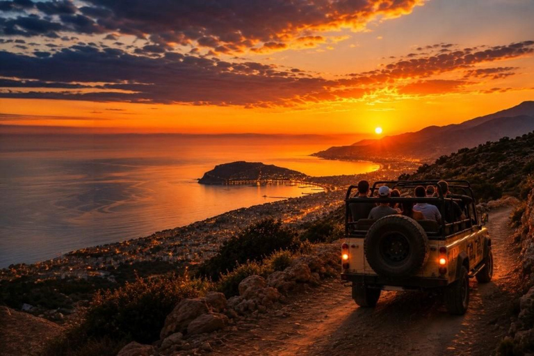 Alanya: Evening Jeep Safari with Sunset and Castle Views
