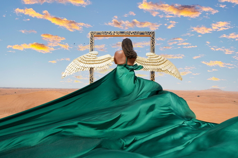 Dubai: Sessão de fotos com vestido voador no deserto