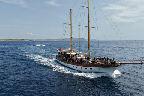 From Malta: Comino and Gozo Boat Tour with Blue Lagoon Stop
