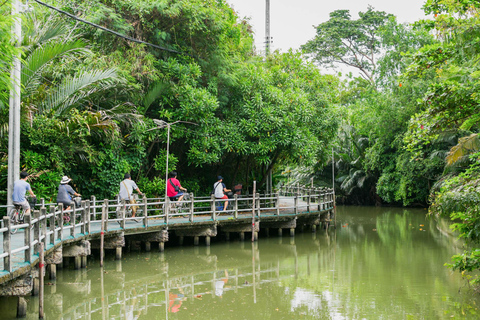 Bangkok: Khlong Toei Market & Bang Krachao Island Bike Tour Private Tour with Hotel Pickup