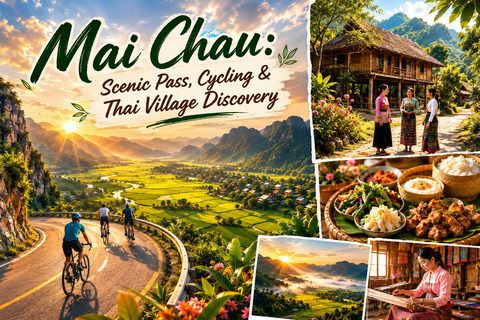 Mai Chau: Scenic Pass, Cycling & Thai Village Discovery From Mai Chau: Private Tour & Private Car & Private Guide