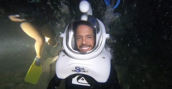 Cozumel: Sea Trek Underwater Night Dive Experience