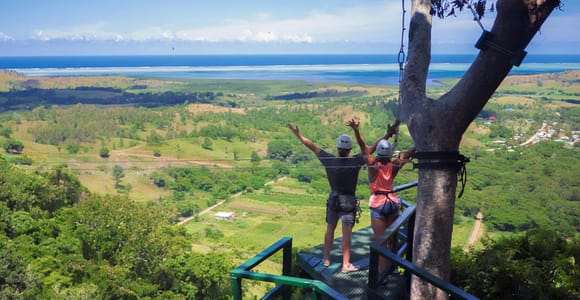 From Nadi: Adventurous Zipline Tour - Momi Bay