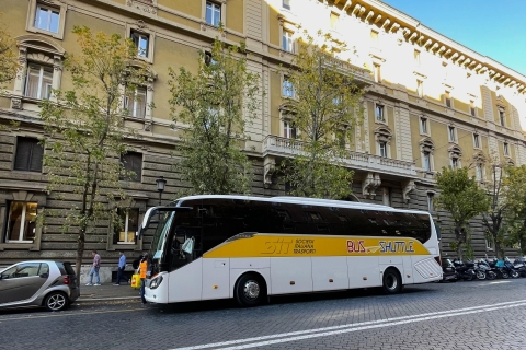 Rom: Shuttle-Bus-Transfer zum/vom Flughafen FiumicinoHin- und Rückfahrt: Flughafen Fiumicino (FCO) - Rom