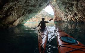 Naxos: Rhina Cave and Coastline Sea Kayaking Tour