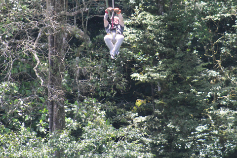 San Jose: Zipline + Canyoning + Transportation + Lunch Combo