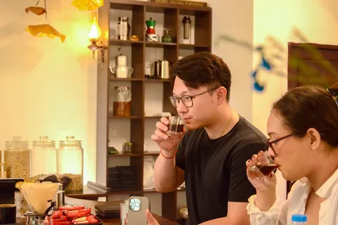 Hanoi: Taller de Café Vietnamita en Villa Oculta