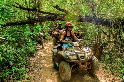 Cancun i Riviera Maya: wycieczka ATV, Zipline i Cenote ComboWspólny pojazd ATV