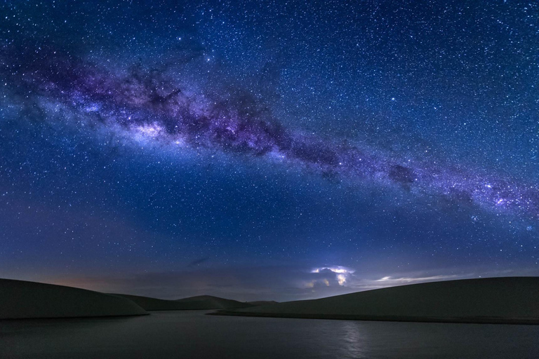 Star gazing in Lençóis Maranhenses Gazing at the stars in Lençóis Maranhenses