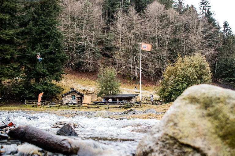 Pyrenees: Zipline course suspended over the Adour Via ferrata climbing and canyoning around the Grand Tourmalet Pic du Midi