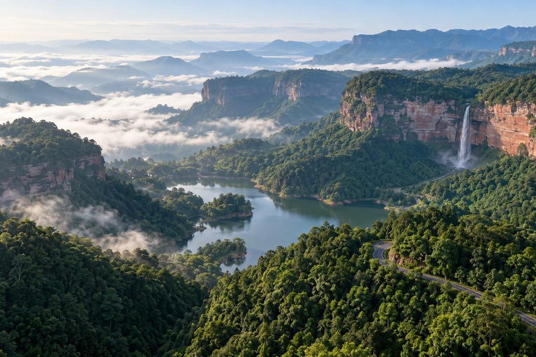 Chongqing: Simian Mountain Tickets & Scenic Experiences Simian Mountain: Admission + Honghai Lake Cruise
