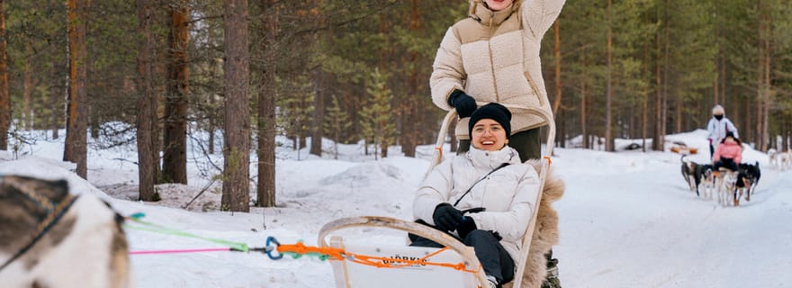 Saariselkä : Safari Husky avec visite du chenil
