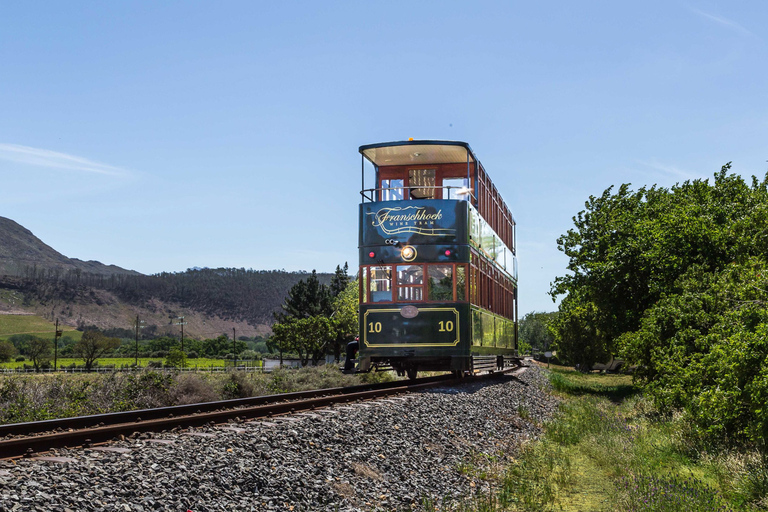 From Cape Town: Franschhoek Wine Tram Hop-on Hop-off8:00 AM-8:30 AM Departure - Navy Line (Tram Bus)