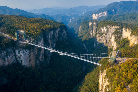Zhangjiajie: Grand Canyon & Glass Bridge E-Ticket Options English Guide Service Only