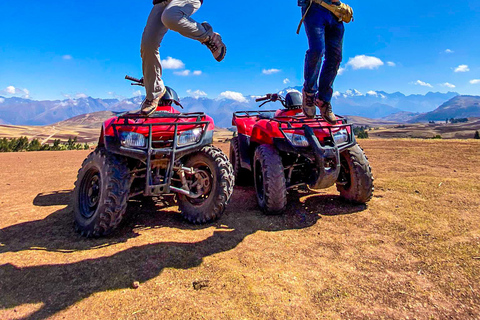 Cusco by ATV: Adventure to the Huaypo Lagoon and the Salt Flats of Maras 02 People on a Quad Bike