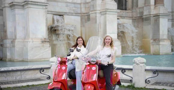 Rom: Vespa-Tour mit Fotostopps und Abholung im Stadtzentrum